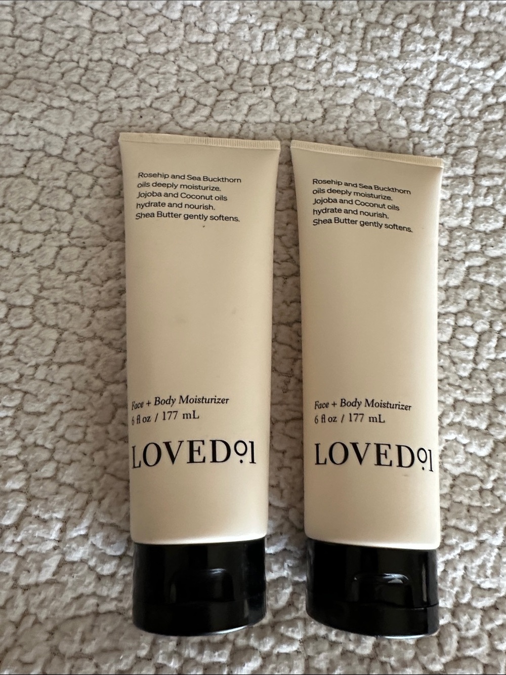 LOVED 01Face + Body Moisturizer - Cream & Black (Set of 2)- John Legend
